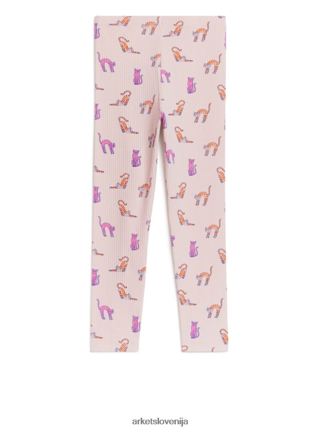 oblačila sl ARKET otroci rebraste pajkice prašno roza 6X02XV1545