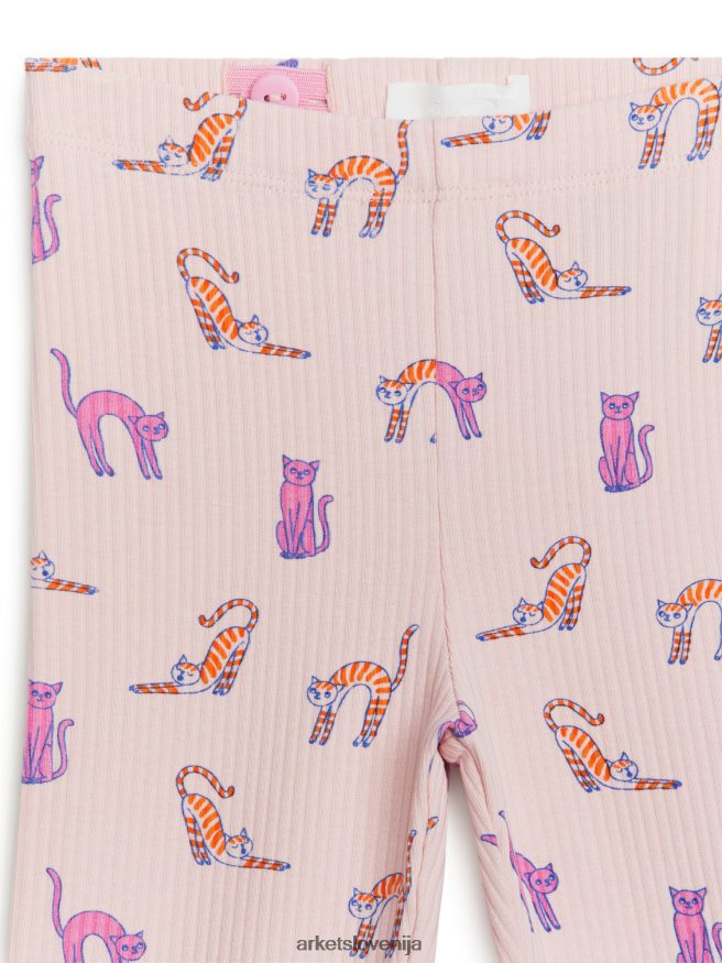 oblačila sl ARKET otroci rebraste pajkice prašno roza 6X02XV1545