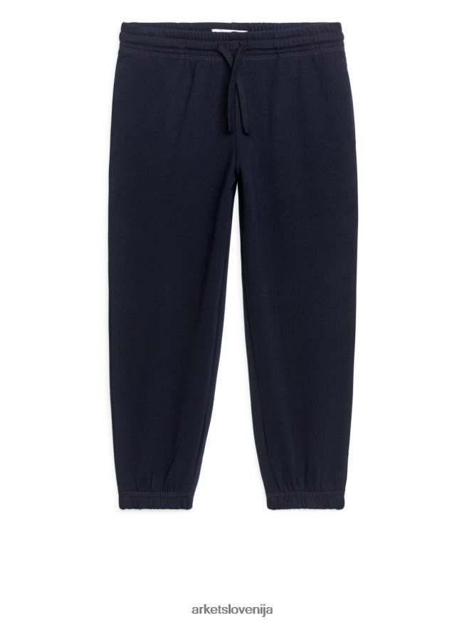oblačila sl ARKET otroci trenirke iz francoskega frotirja temno modra 6X02XV1582