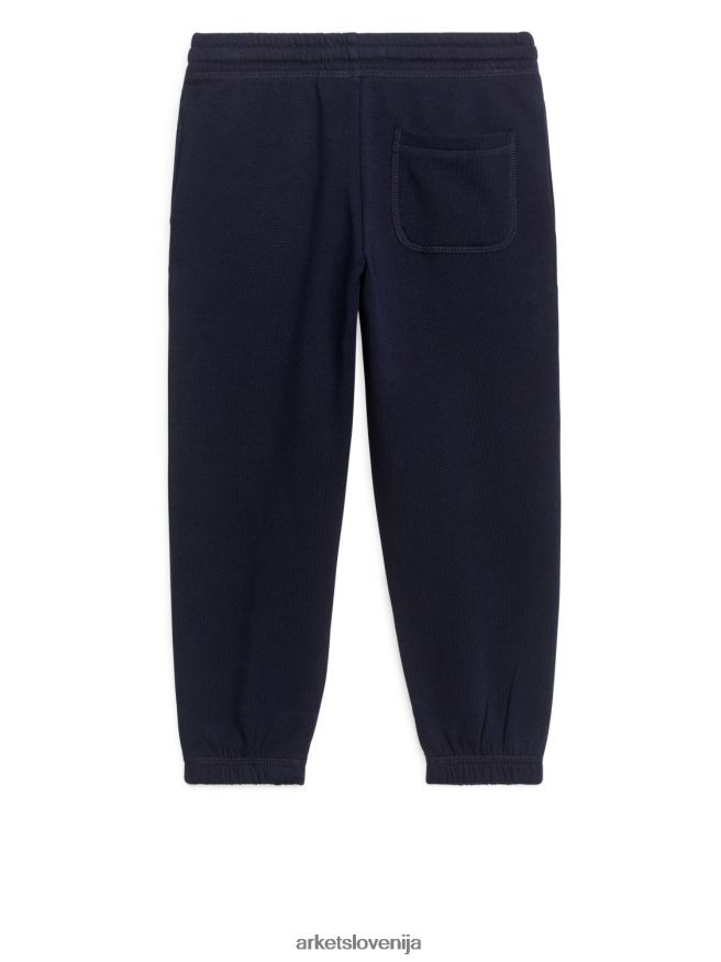 oblačila sl ARKET otroci trenirke iz francoskega frotirja temno modra 6X02XV1582