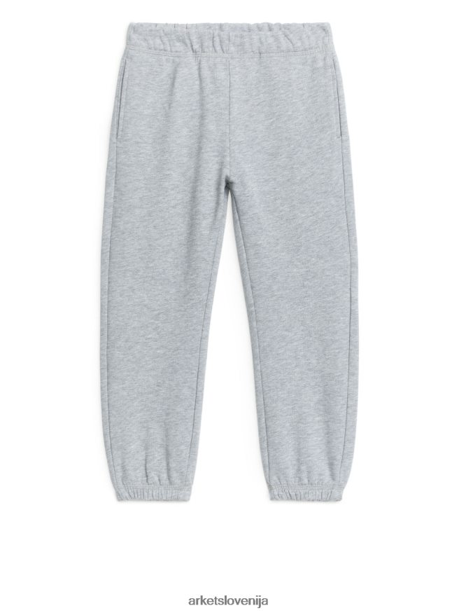 oblačila sl ARKET otroci univerzitetne trenirke sivi melanž 6X02XV1580