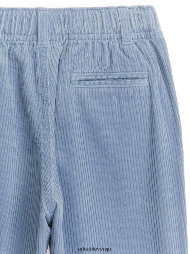oblačila sl ARKET otroci velvet hlače prašno modra 6X02XV1547