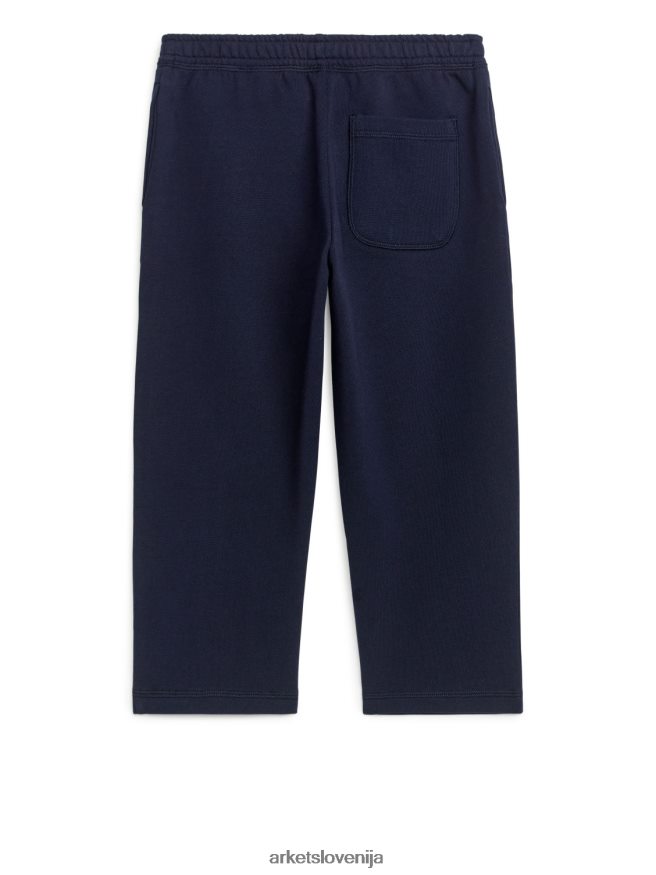 oblačila sl ARKET otroci vezene trenirke temno modra 6X02XV1574