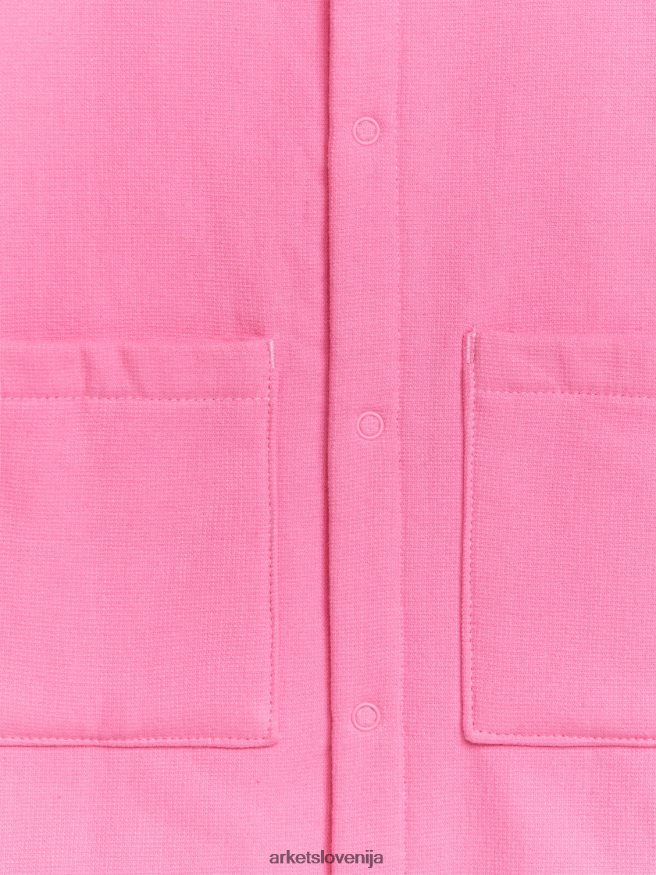 oblačila sl ARKET otroci bombažna halja za plažo roza 6X02XV1665