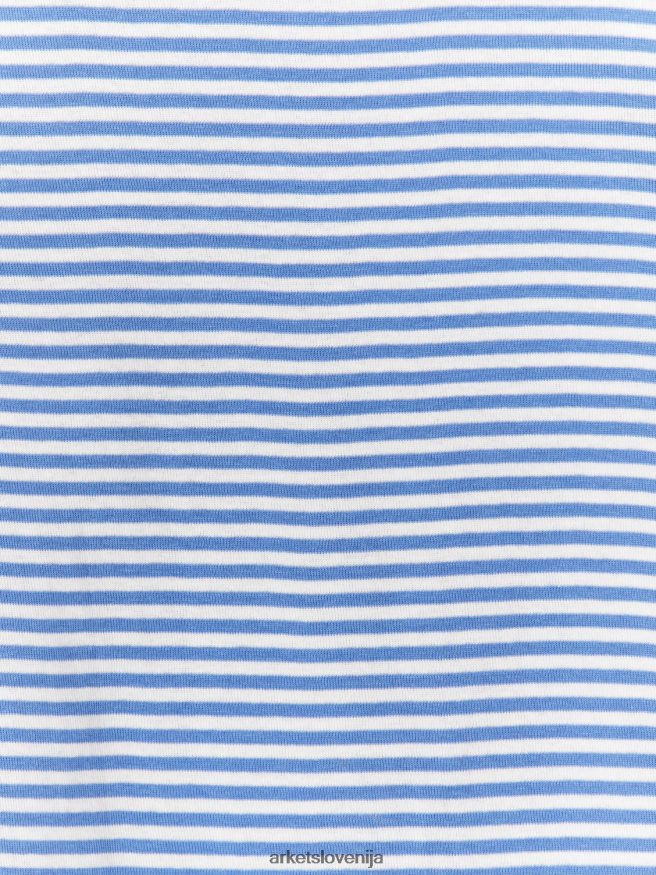 oblačila sl ARKET otroci kratek jersey pižama komplet modra/bela 6X02XV1669