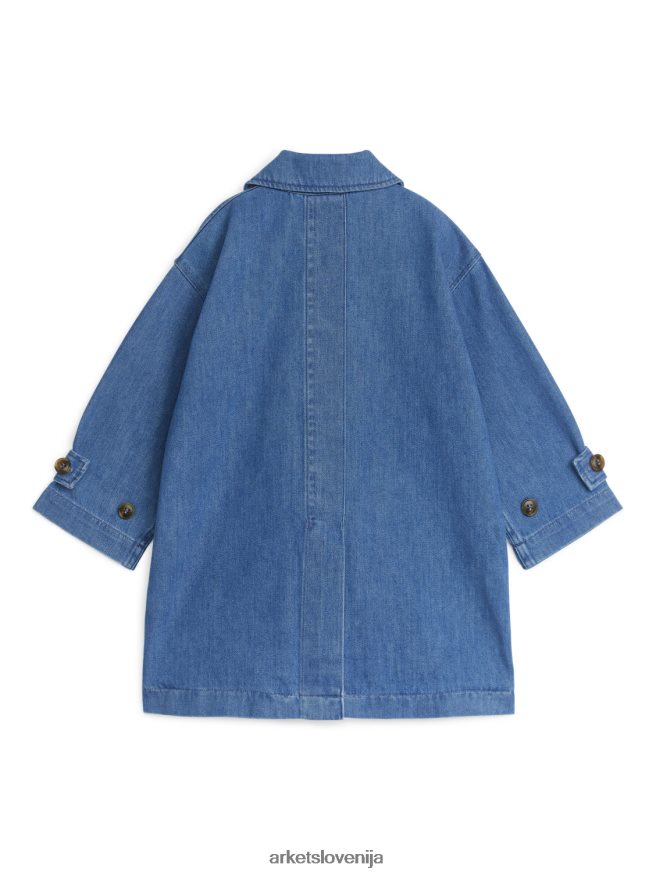 oblačila sl ARKET otroci denim trenčkot modra 6X02XV1672