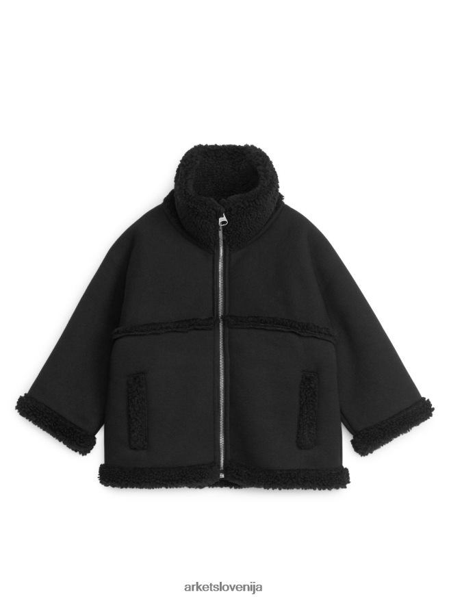oblačila sl ARKET otroci plašč jakna Črna 6X02XV1676