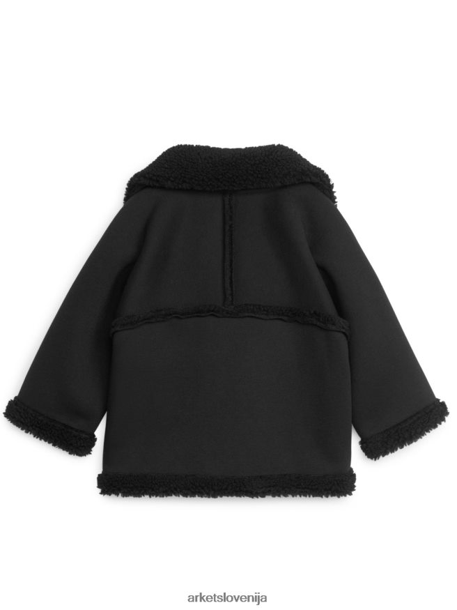 oblačila sl ARKET otroci plašč jakna Črna 6X02XV1676
