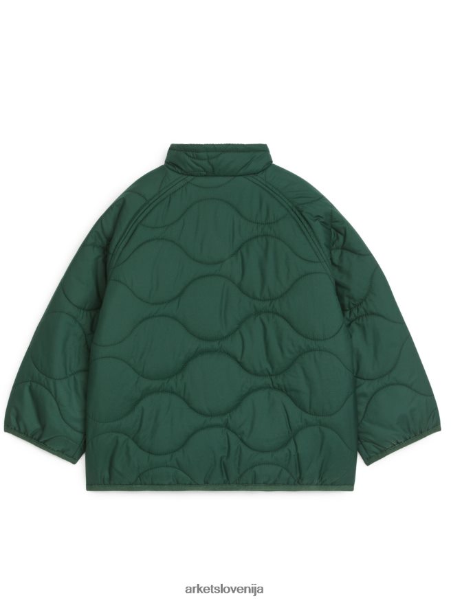 oblačila sl ARKET otroci prešita jakna zelena 6X02XV1681
