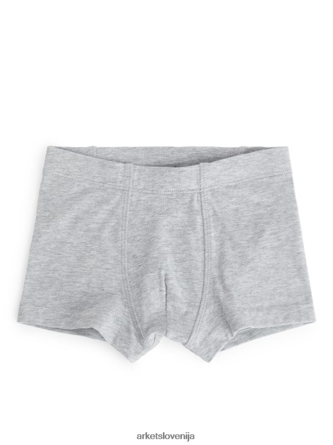 oblačila sl ARKET otroci majice iz džersija modra/umazano bela/siva melanž 6X02XV1624