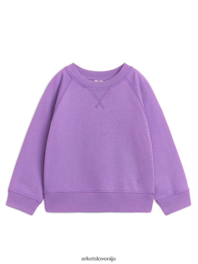 oblačila sl ARKET otroci bombažna jopica vijolična 6X02XV1445