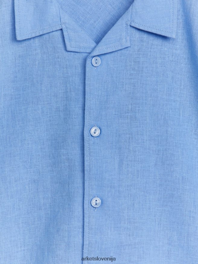 oblačila sl ARKET otroci majica s kratkimi rokavi modra 6X02XV1469