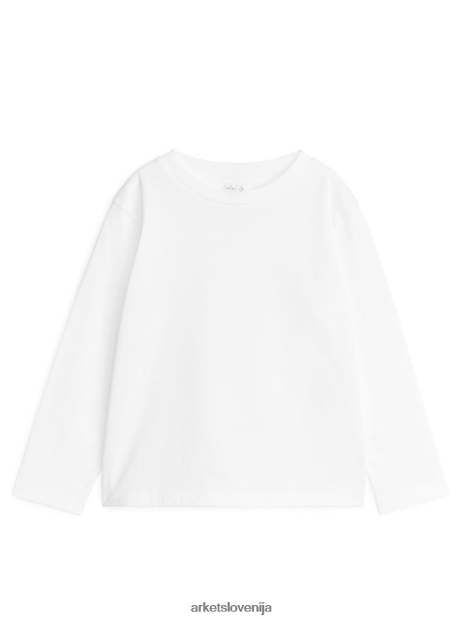 oblačila sl ARKET otroci majica z dolgimi rokavi, 2 kom bela/modra 6X02XV1504