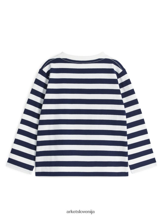 oblačila sl ARKET otroci majica z dolgimi rokavi temno modra 6X02XV1498