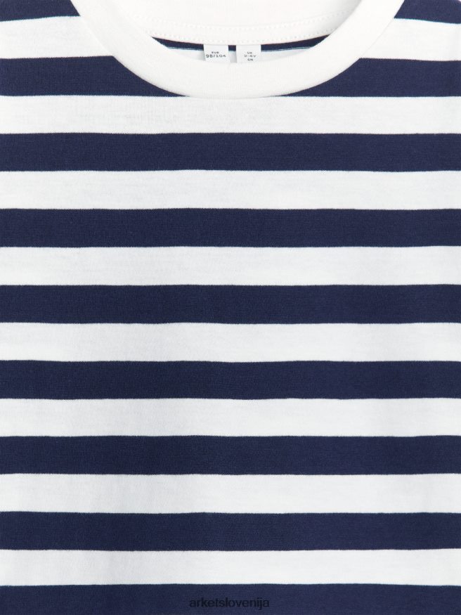 oblačila sl ARKET otroci majica z dolgimi rokavi temno modra 6X02XV1498