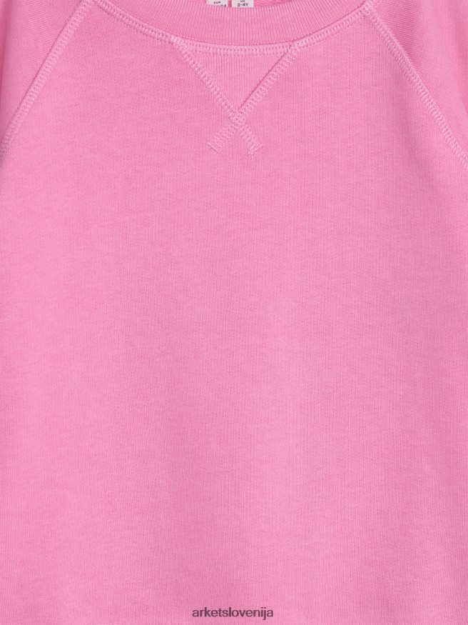oblačila sl ARKET otroci pulover z okroglim izrezom roza 6X02XV1508