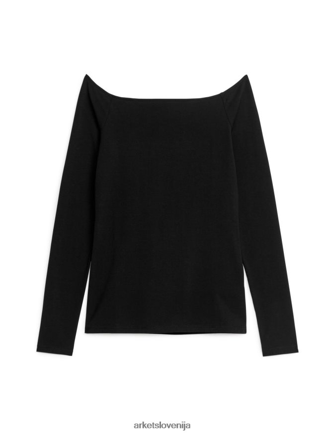 oblačila sl ARKET otroci top z odprtimi rameni Črna 6X02XV284