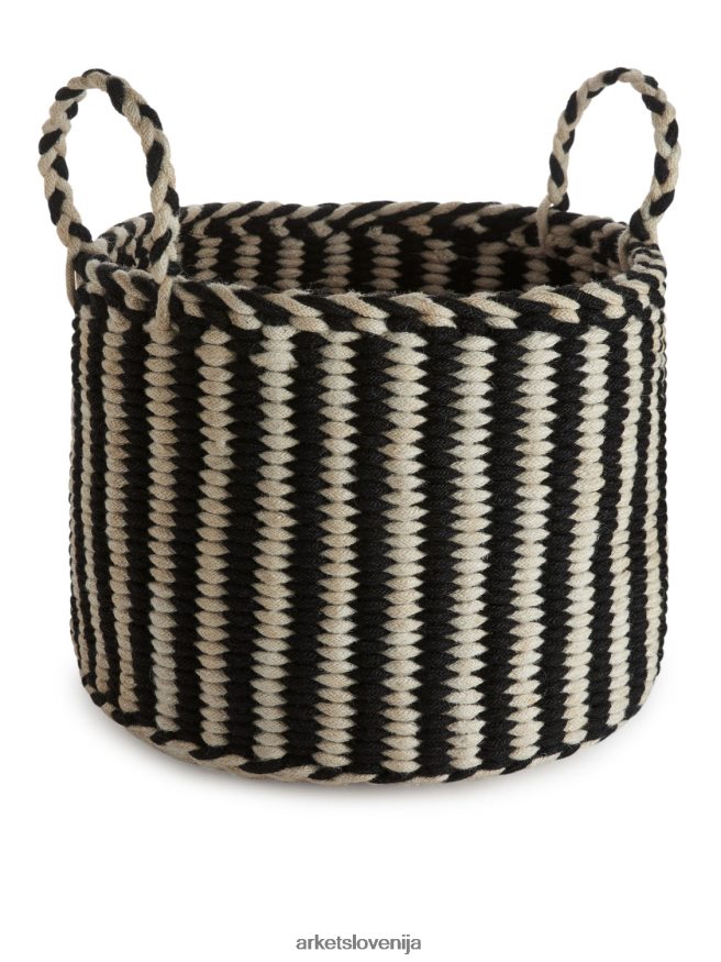 pripomočki za dom sl ARKET uniseks košara za shranjevanje 41 cm bež/črna 6X02XV1355