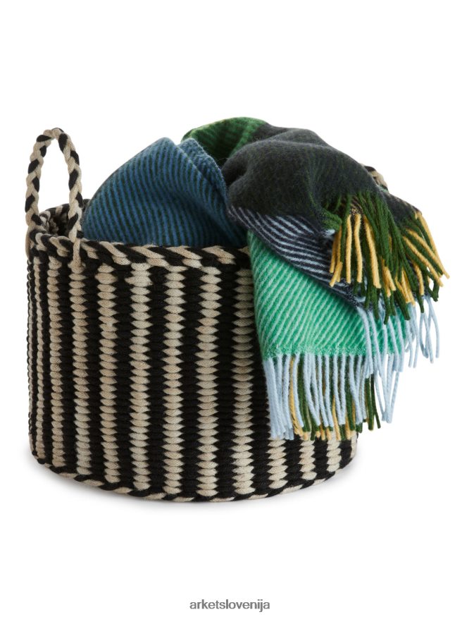 pripomočki za dom sl ARKET uniseks košara za shranjevanje 41 cm bež/črna 6X02XV1355