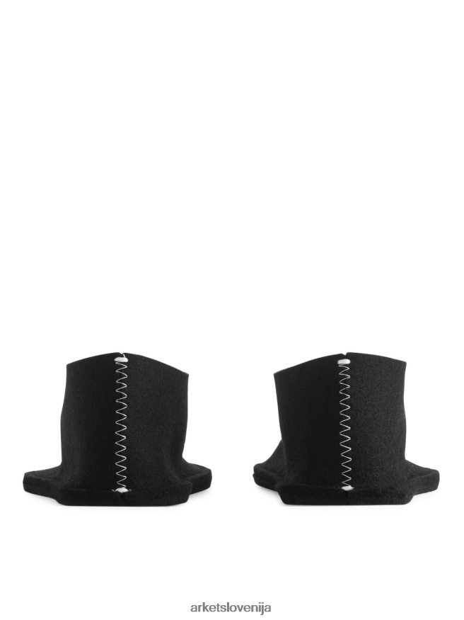 pripomočki za dom sl ARKET uniseks volneni copati pia wallen Črna 6X02XV722