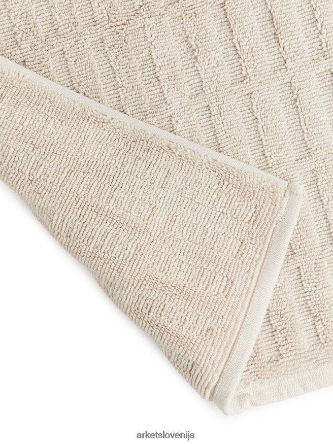 pripomočki za dom sl ARKET uniseks bombažna kopalniška preproga bež 6X02XV1351