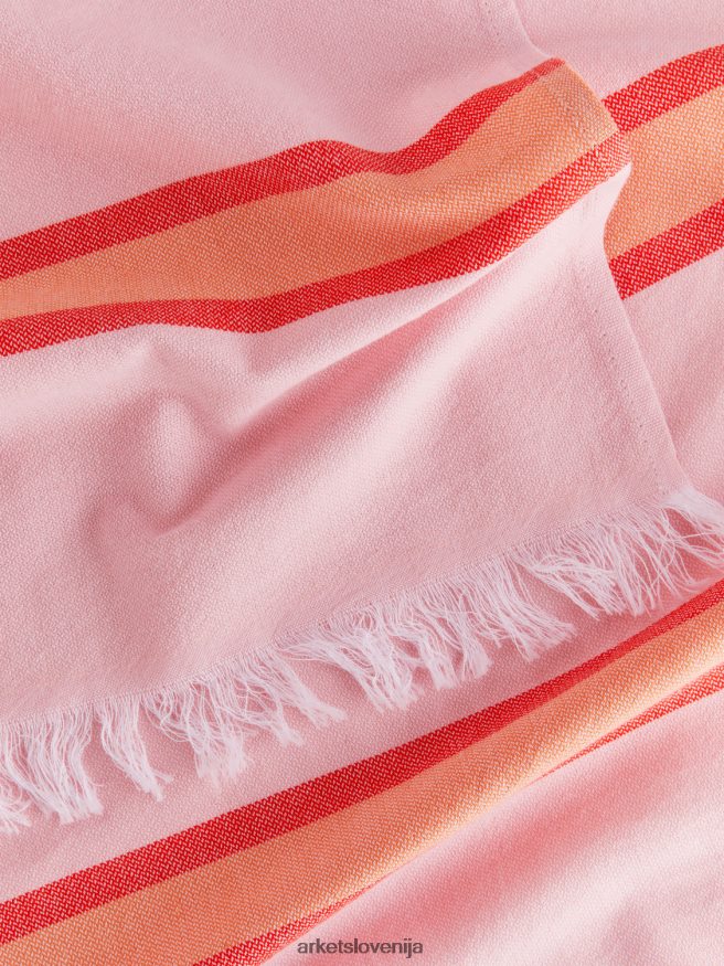 pripomočki za dom sl ARKET uniseks bombažna odeja za plažo roza/rumena 6X02XV633