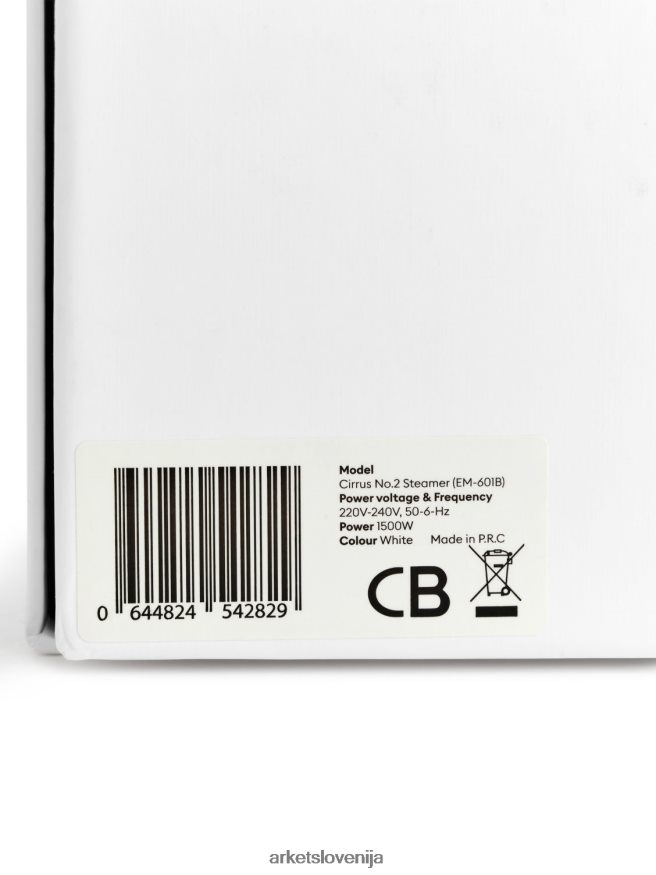 pripomočki za dom sl ARKET uniseks parni cirrus št. 2 ročni parni kuhalnik eu plug bela 6X02XV1366