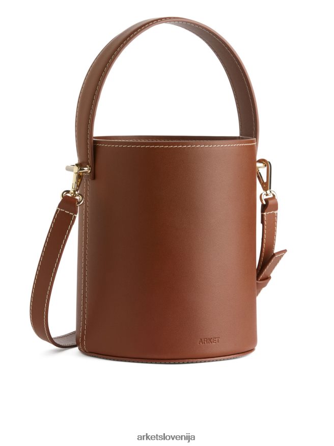 vrečke sl ARKET uniseks majhna usnjena torbica rjav 6X02XV768
