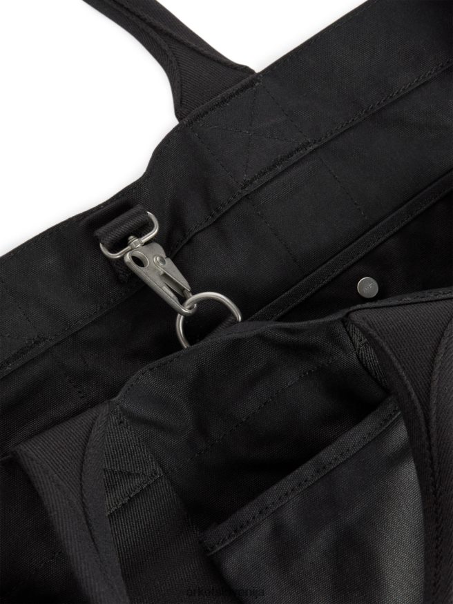 vrečke sl ARKET uniseks platnena torba z več žepi Črna 6X02XV749