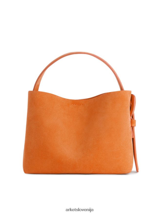 vrečke sl ARKET uniseks torba za čez ramo iz semiša oranžna 6X02XV741