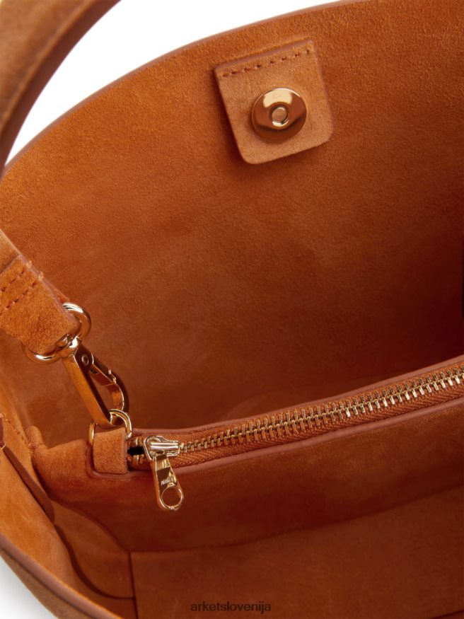 vrečke sl ARKET uniseks torba za čez ramo iz semiša oranžna 6X02XV741