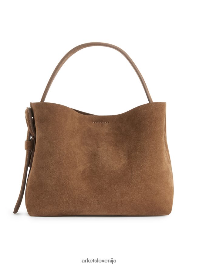 vrečke sl ARKET uniseks torba za čez ramo iz semiša rjav 6X02XV742