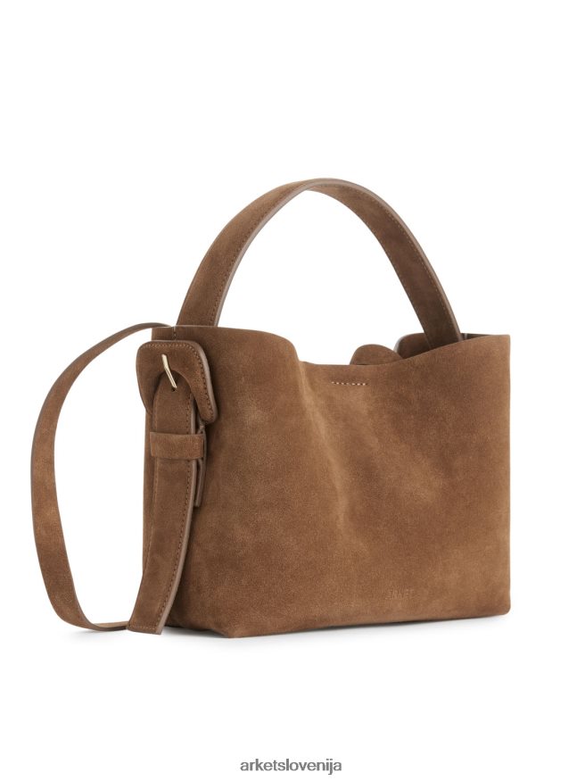 vrečke sl ARKET uniseks torba za čez ramo iz semiša rjav 6X02XV742