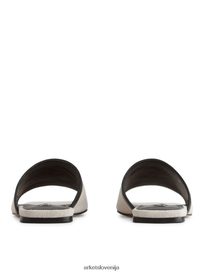 obutev sl ARKET ženske tobogani za perilo svetlo bež/bela 6X02XV712