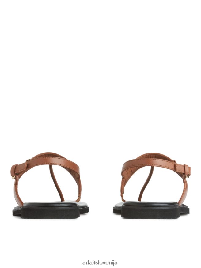 obutev sl ARKET ženske usnjene tangice rjav 6X02XV706