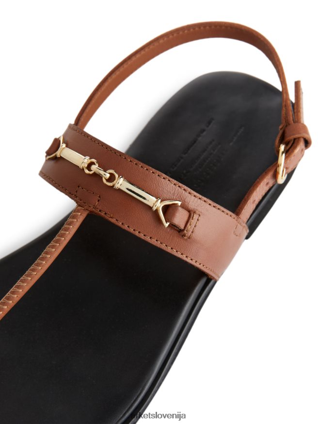 obutev sl ARKET ženske usnjene tangice rjav 6X02XV706