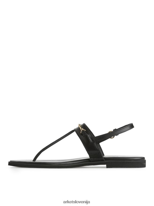 obutev sl ARKET ženske usnjene tangice Črna 6X02XV707