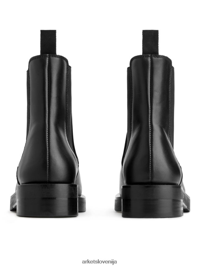 obutev sl ARKET ženske usnjeni chelsea škornji Črna 6X02XV739