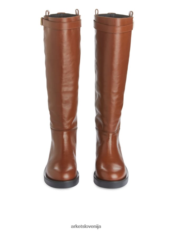 obutev sl ARKET ženske usnjeni jahalni škornji rjav 6X02XV733