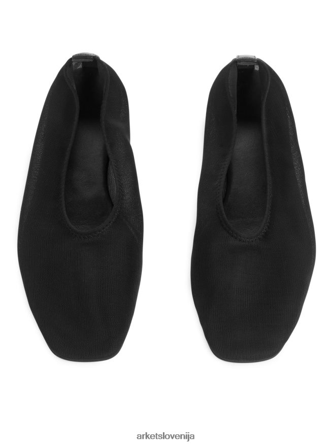 obutev sl ARKET ženske mrežaste balerinke Črna 6X02XV717