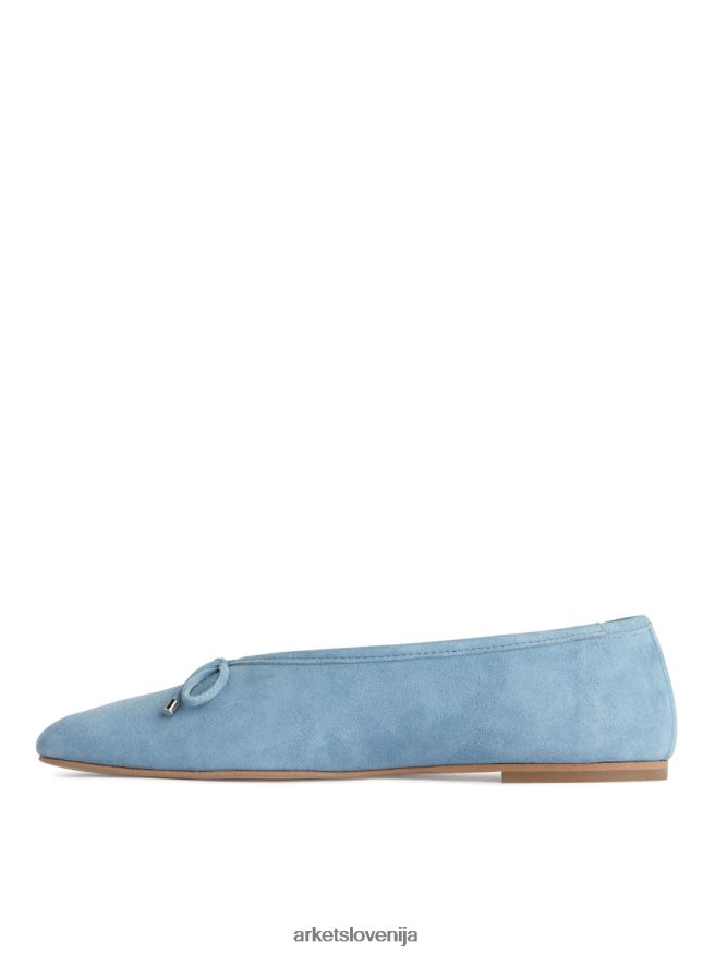 obutev sl ARKET ženske semiša balerinka svetlo modra 6X02XV716