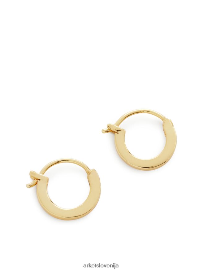 dodatki sl ARKET ženske pozlačeni obročasti uhani iz srebra čistine 12 mm zlato 6X02XV791
