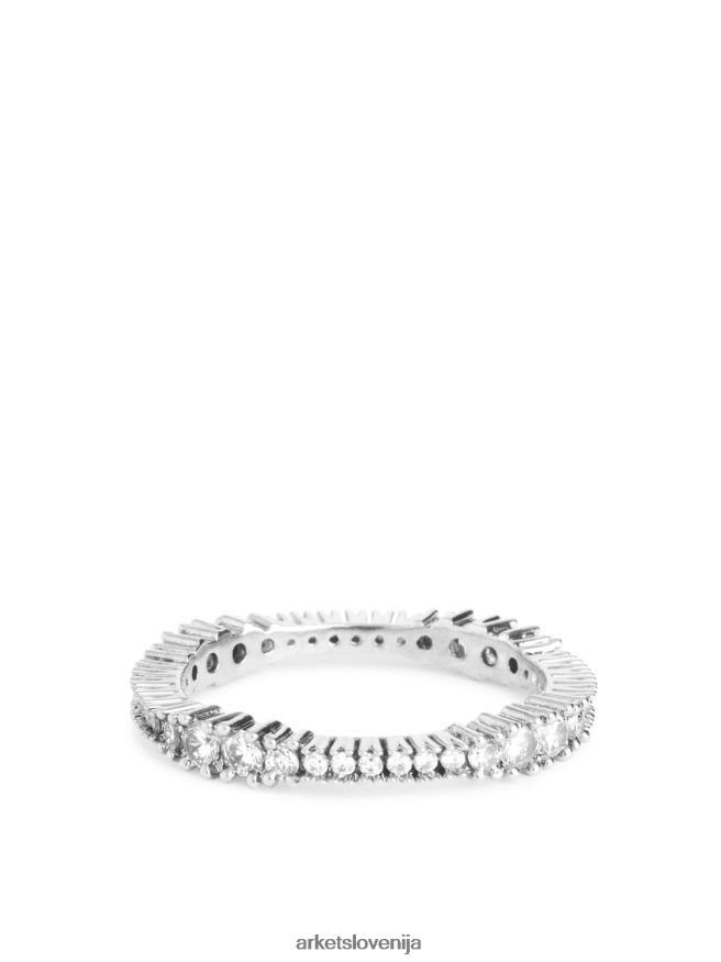 dodatki sl ARKET ženske prstan z kamenčki srebro 6X02XV796