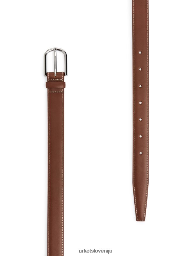 dodatki sl ARKET ženske usnjeni pas rjav 6X02XV833