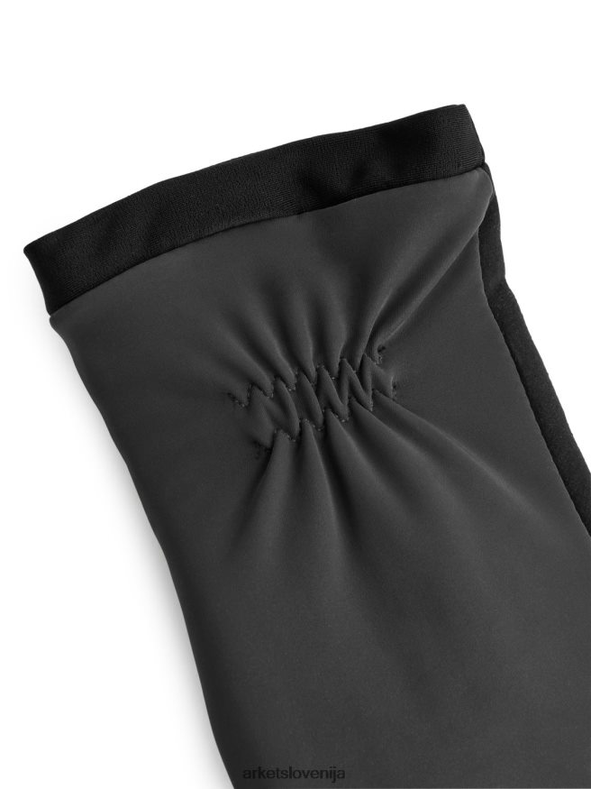 dodatki sl ARKET ženske hestra lexi softshell rokavice temno siva 6X02XV909