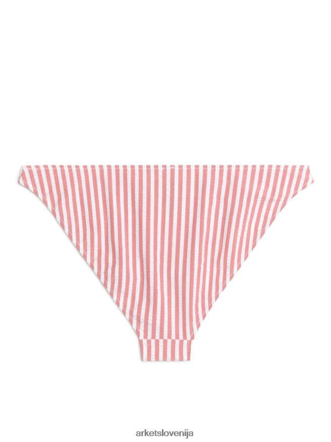 oblačila sl ARKET ženske seersucker spodnji del bikinija rdeče/belo 6X02XV601