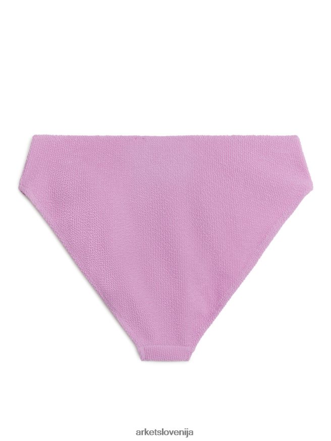 oblačila sl ARKET ženske spodnji del bikinija z gubami v srednjem pasu roza 6X02XV590