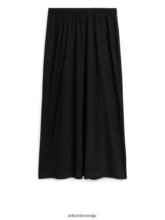 oblačila sl ARKET ženske jersey krilo Črna 6X02XV257