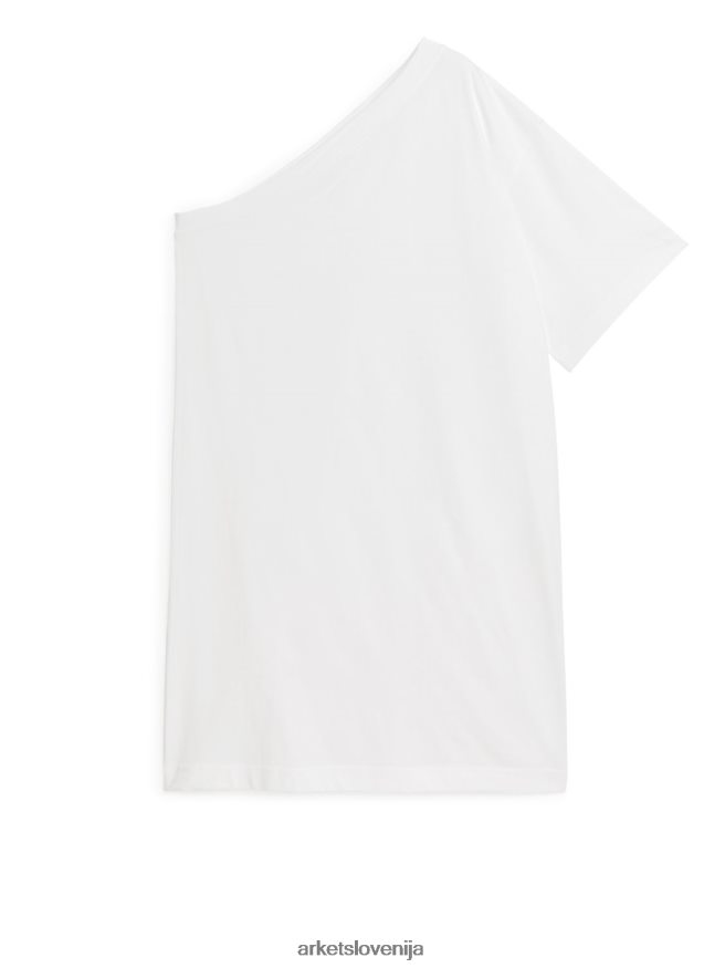 oblačila sl ARKET ženske majica z eno ramo bela 6X02XV83