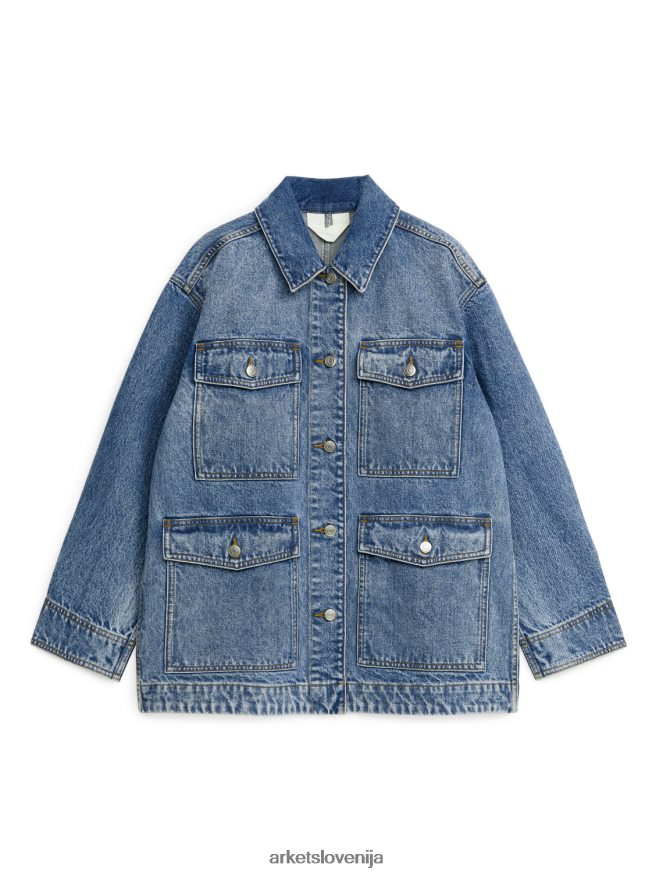 oblačila sl ARKET ženske Denim jakna sprano modra 6X02XV451